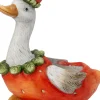 Intratuin bloempot wit / rood 23,5 x 14 x 27,5 cm