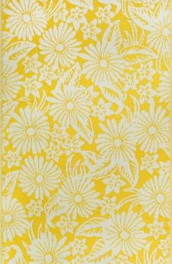 Intratuin buitenkleed Bloem geel 180 x 120 cm