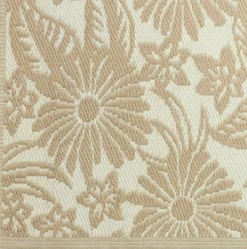 Intratuin buitenkleed Bloem beige 180 x 120 cm