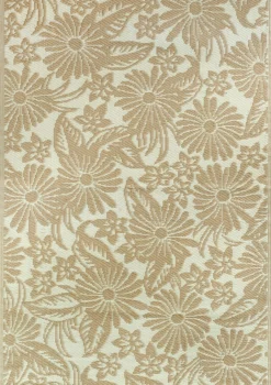 Intratuin buitenkleed Bloem beige 180 x 120 cm