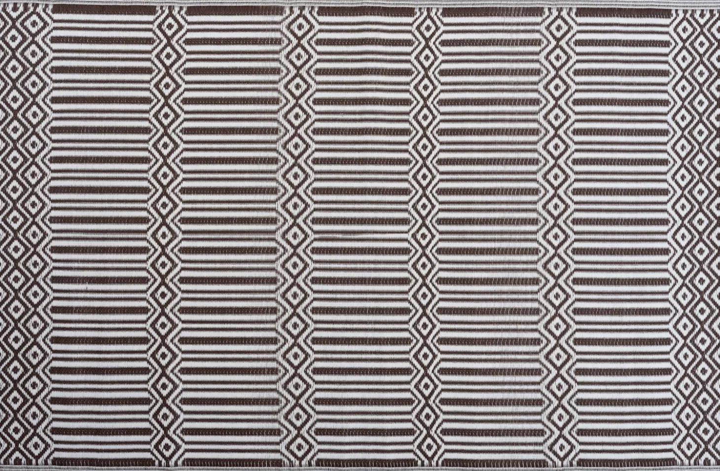 Intratuin buitenkleed Liva bruin / wit 150 x 210 cm