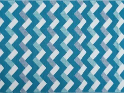Intratuin buitenkleed Lucy blauw / wit 150 x 210 cm