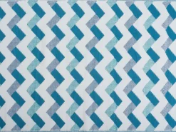 Intratuin buitenkleed Lucy blauw / wit 160 x 230 cm