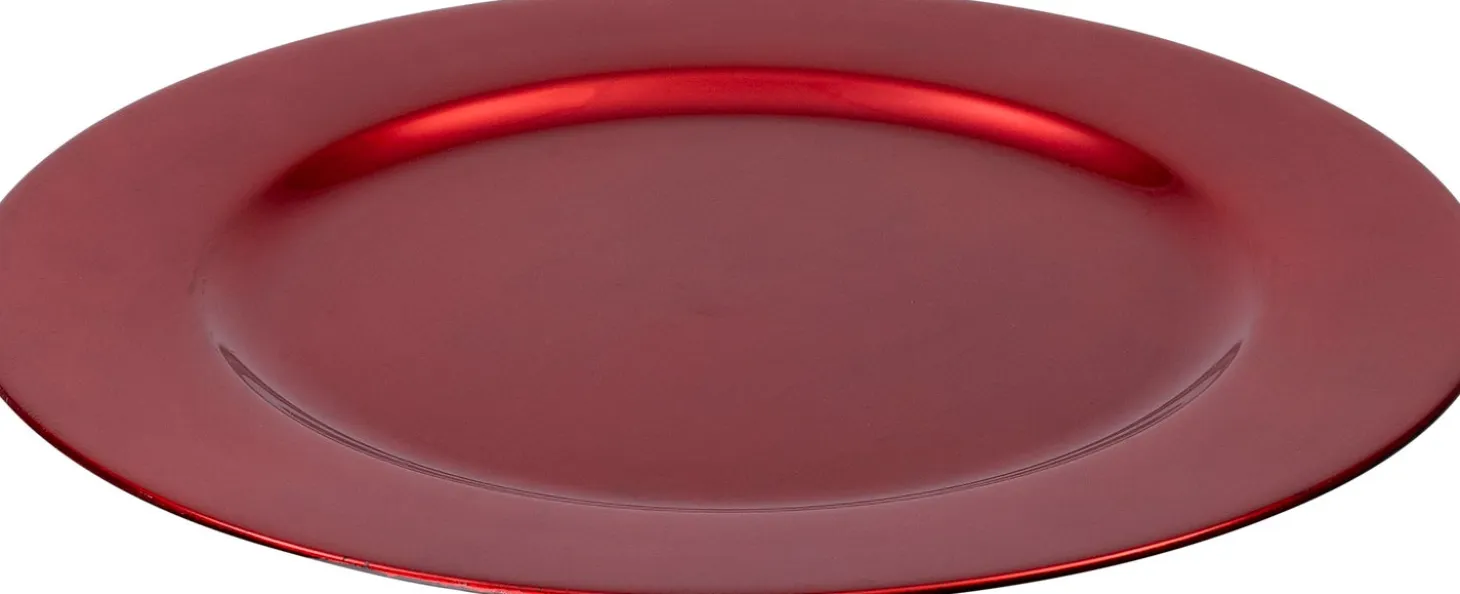 Intratuin decoratiebord Glans rood D 33 cm