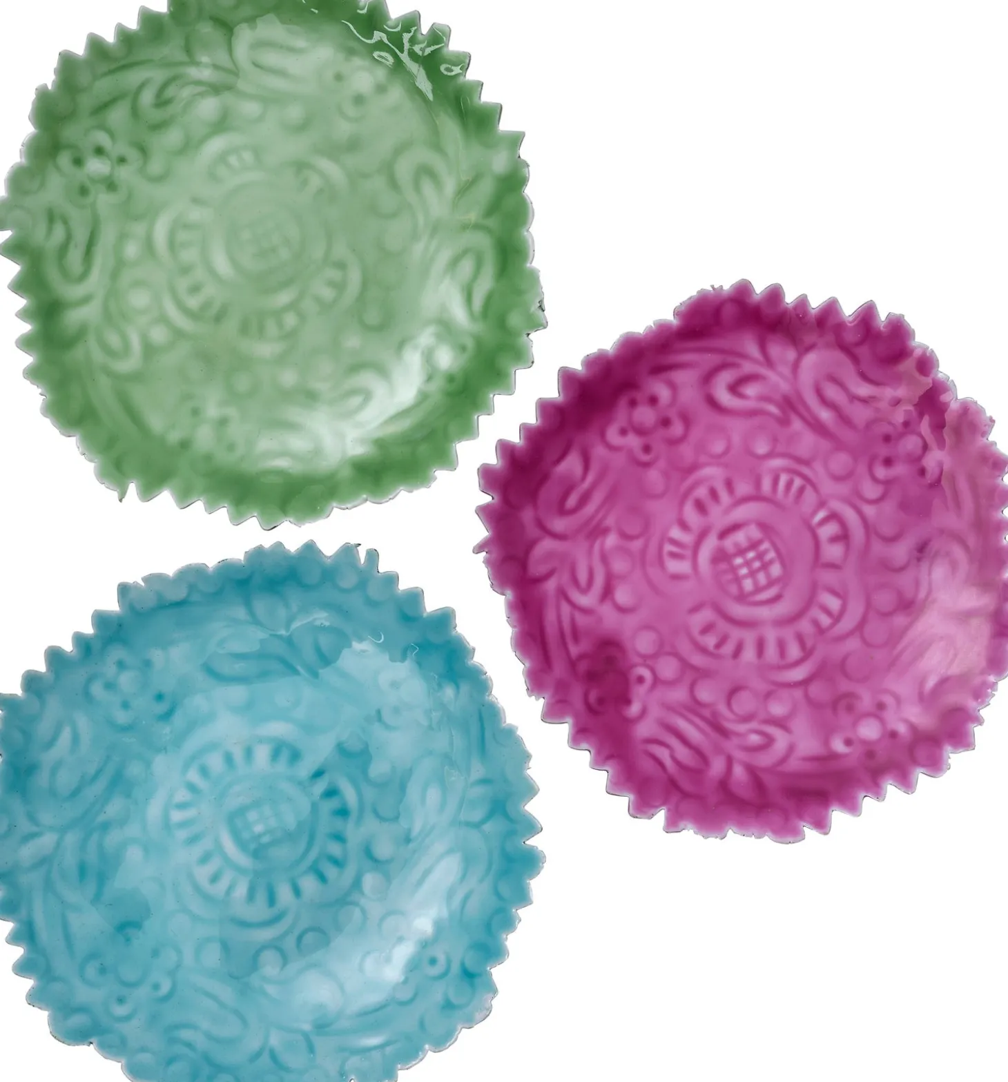Intratuin decoratiebord Niran blauw D 10 H 3 cm