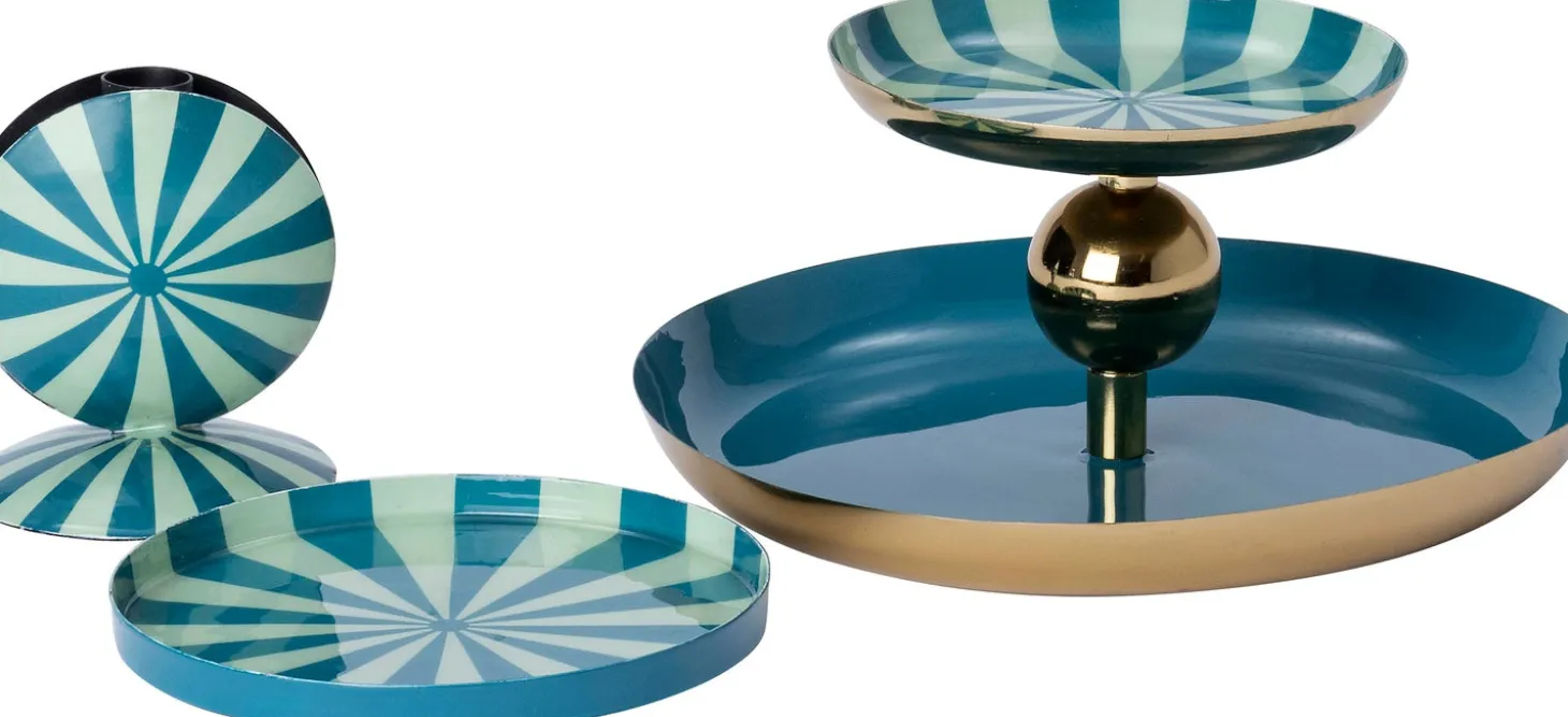 Intratuin etagère Siro blauw D 25,5 H 10 cm