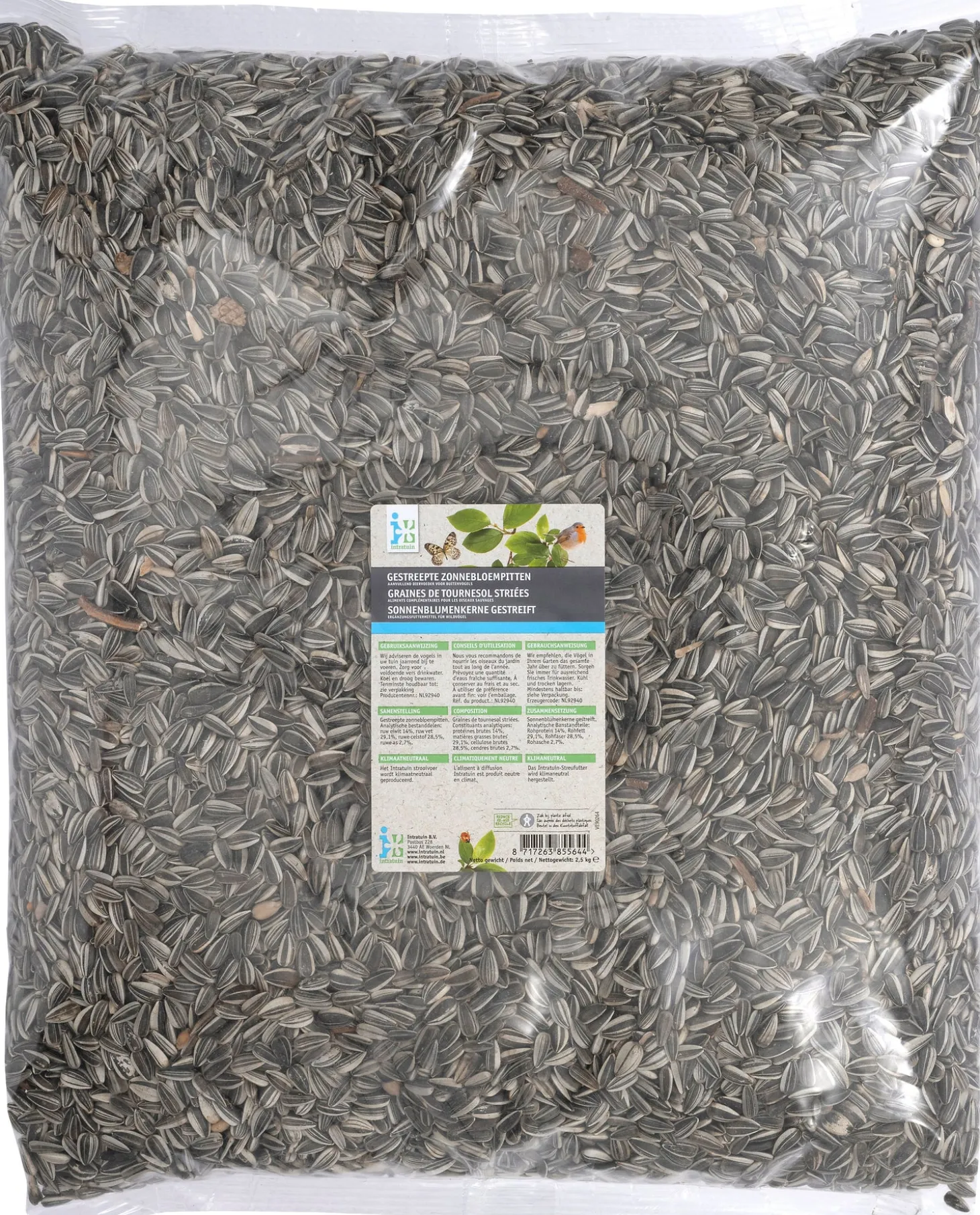 Intratuin gestreepte zonnebloempitten 2,5 kg