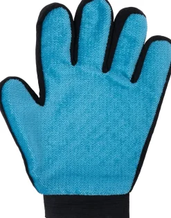 Intratuin handschoenborstel massage blauw 23,5 x 18 x 2 cm