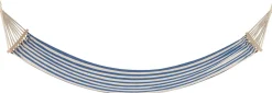 Intratuin hangmat Marine blauw / wit 200 x 80 cm