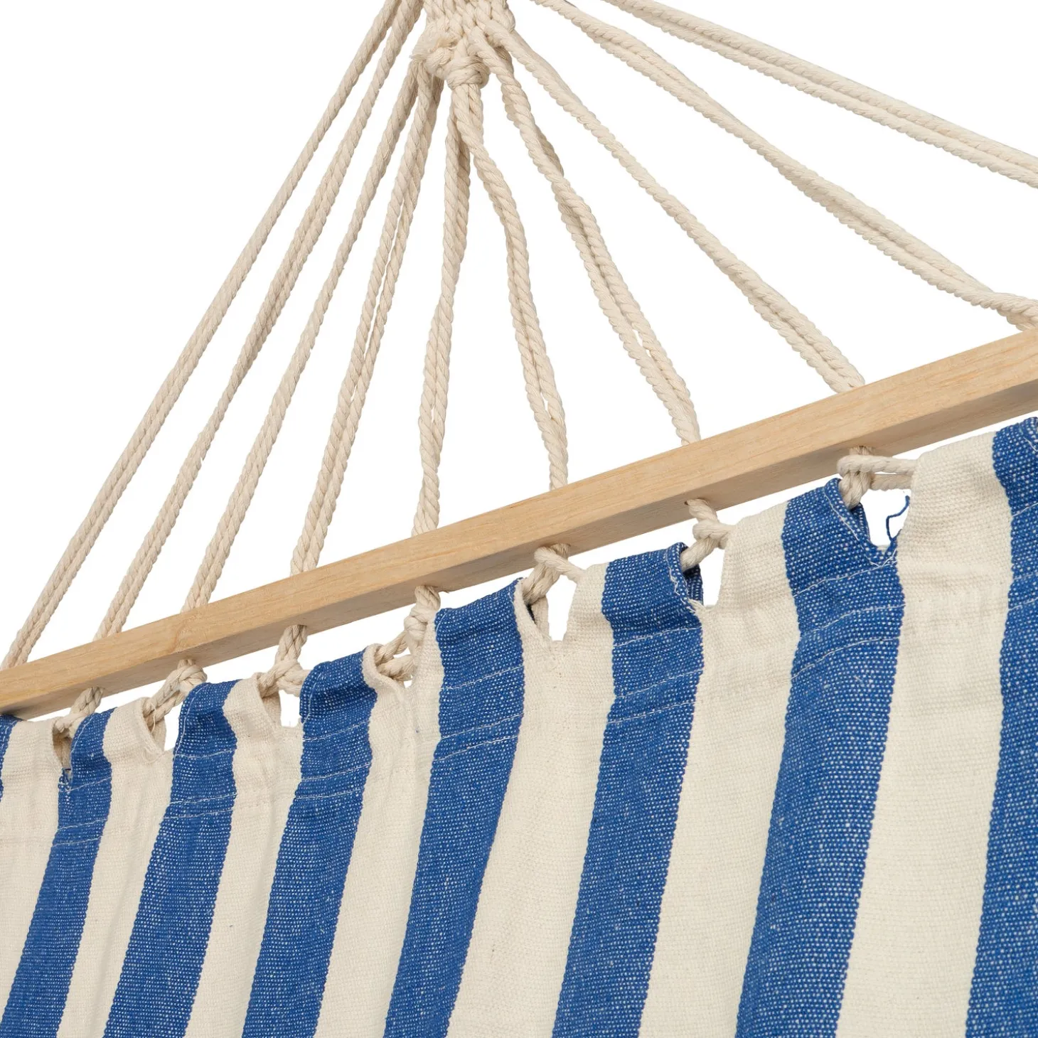 Intratuin hangmat Marine blauw / wit 200 x 80 cm