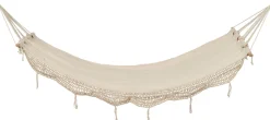 Intratuin hangmat met franjes naturel 200 x 80 cm