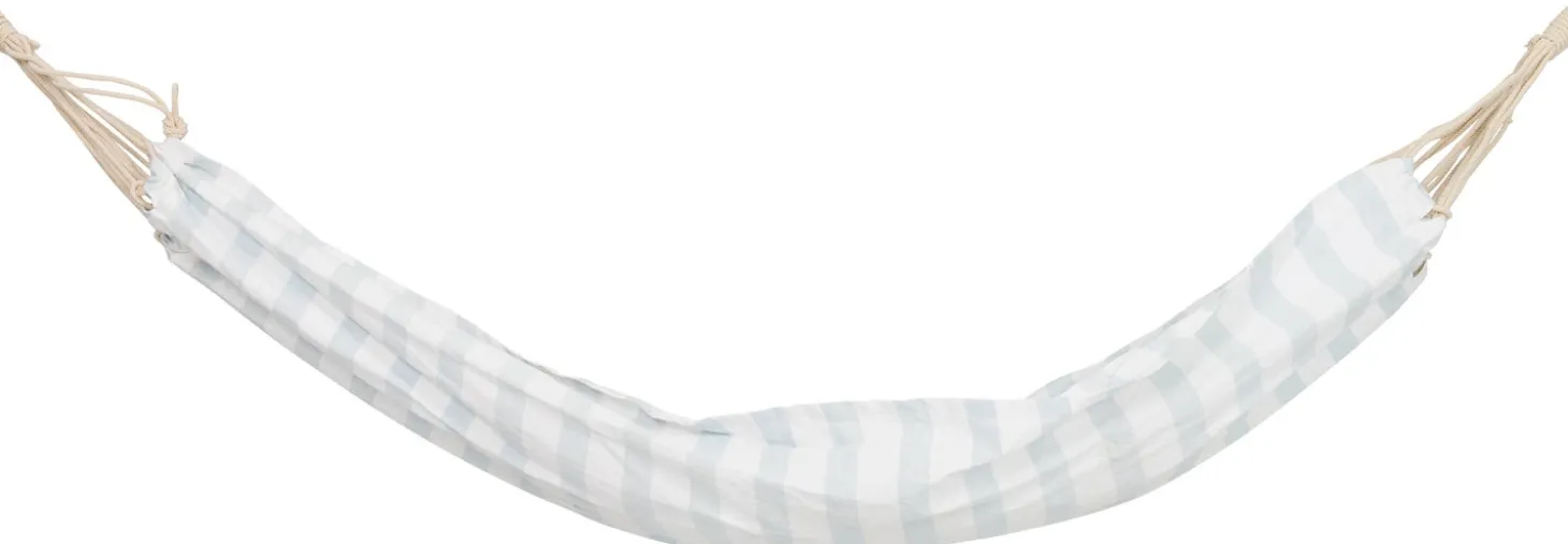 Intratuin hangmat Streep blauw / wit 200 x 100 cm