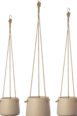 Intratuin hangpot Joan beige D 18,5 H 15 cm