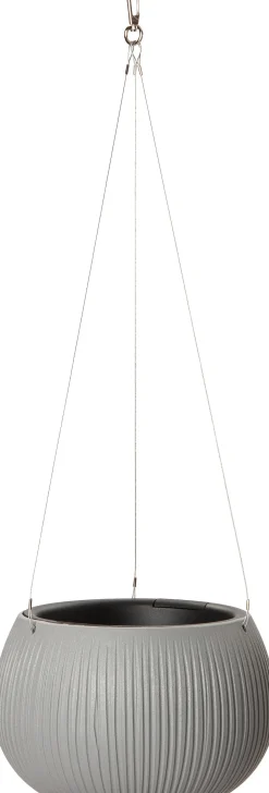 Intratuin Hangpot Joselyn grijs D 24 H 16 cm