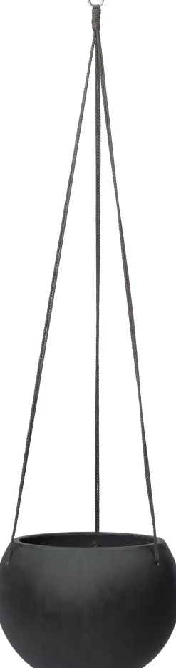 Intratuin hangpot Jula antraciet D 30 H 23,5 cm