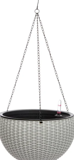 Intratuin hangpot Niels lichtgrijs D 26 H 16,2 cm