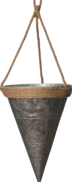 Intratuin hangpot zilver D 28 H 43 cm