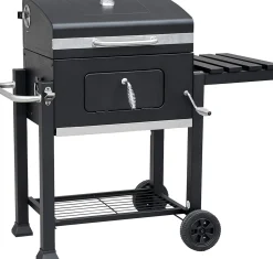 Intratuin houtskool barbecue Topgrill zwart 113 x 64 x 107 cm + Intratuin barbecue hoes