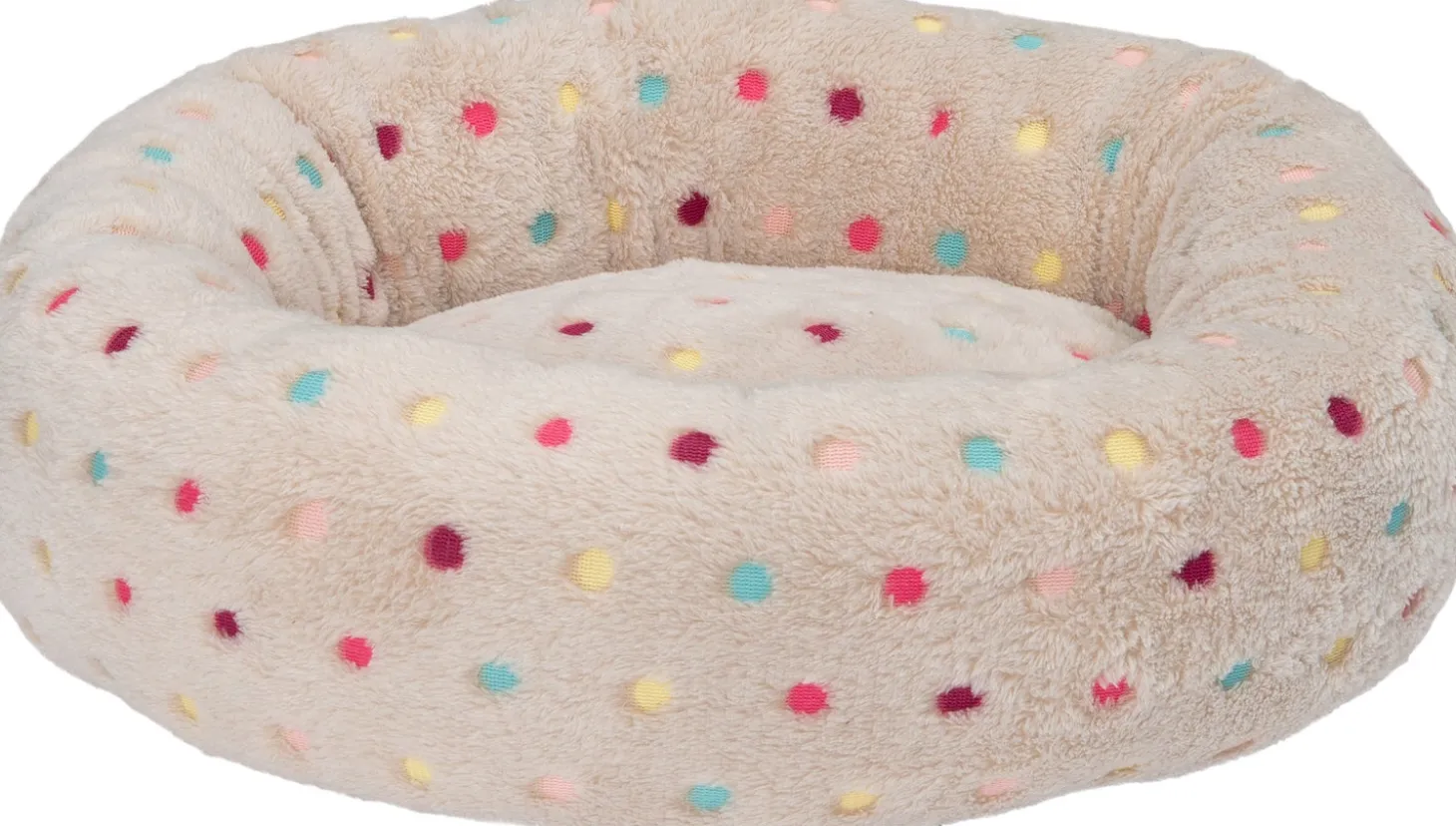 Intratuin kattenmand Stip beige D 45 H 12 cm