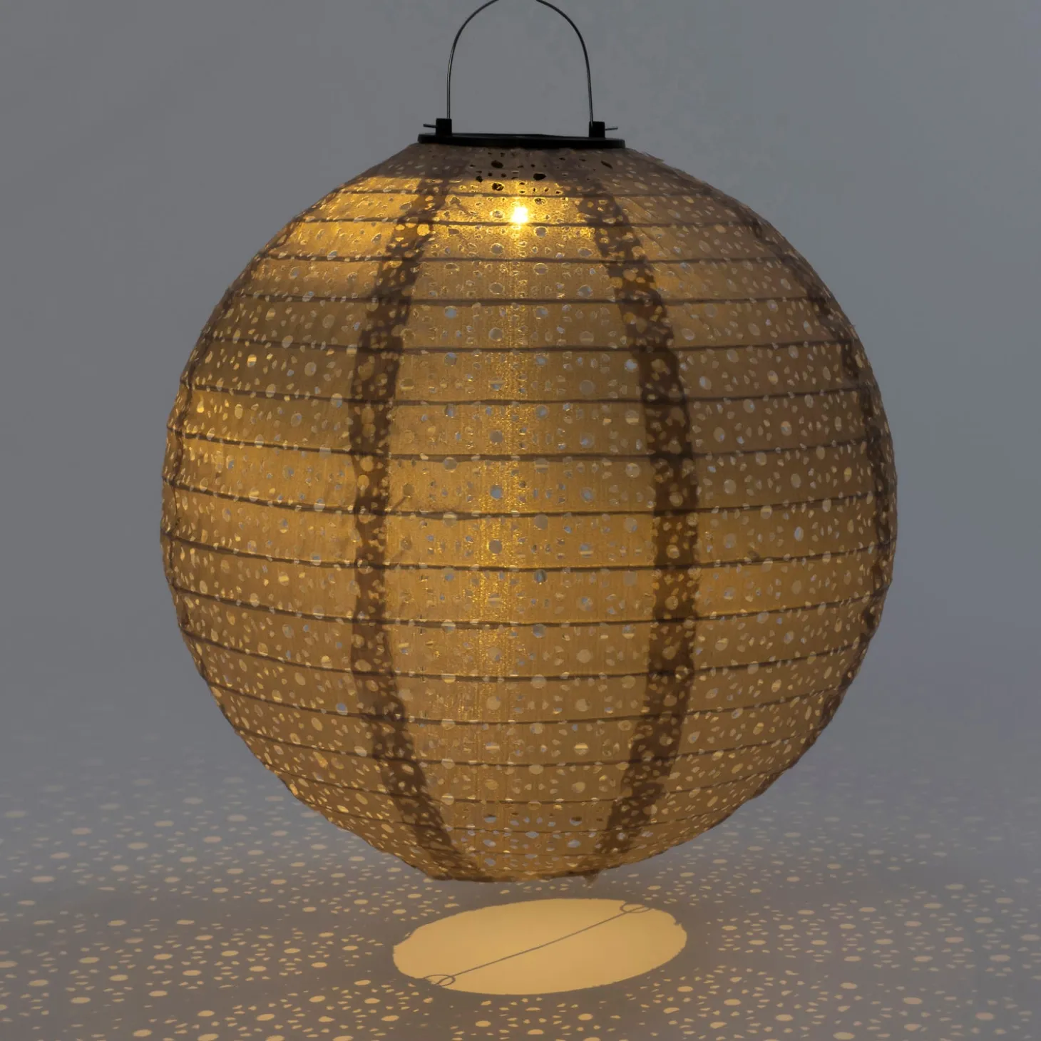Intratuin lampion Bari bruin D 30 H 28 cm