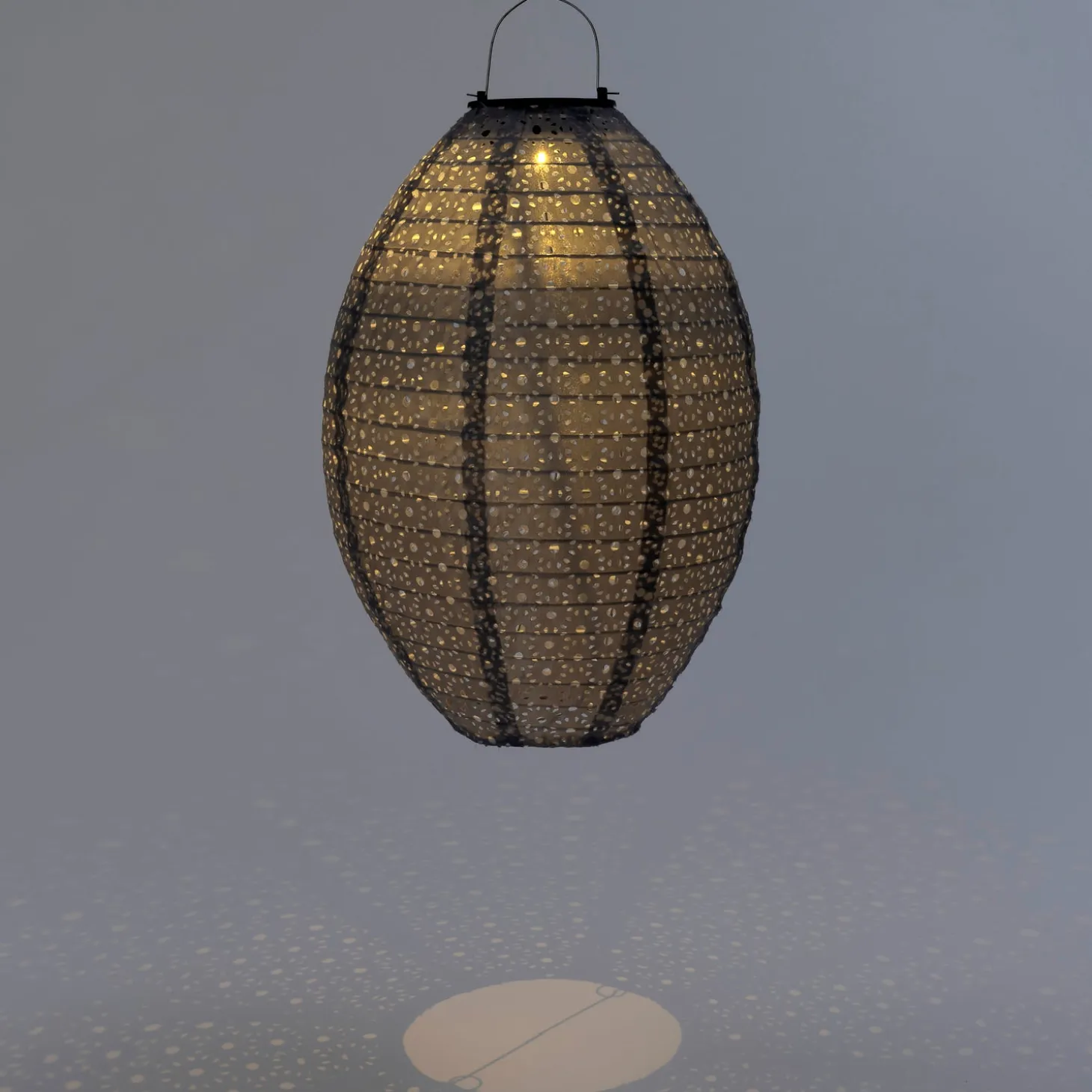 Intratuin lampion Bari grijs D 25 H 35 cm