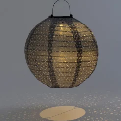Intratuin lampion Bari grijs D 30 H 28 cm