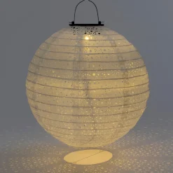 Intratuin lampion Bari wit D 25 H 23 cm