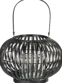 Intratuin lantaarn Jack zwart D 25 H 29 cm