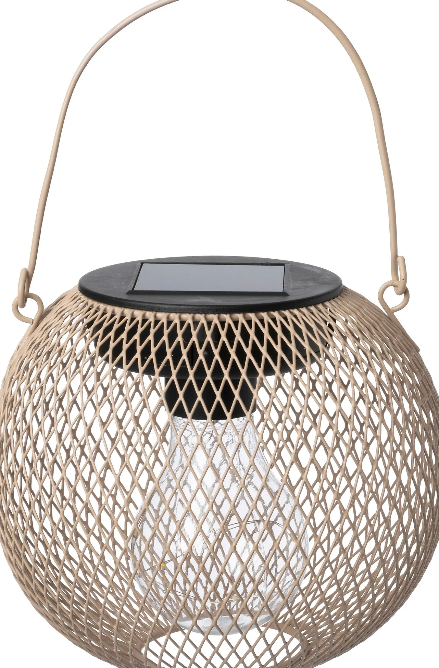 Intratuin lantaarn Jun beige D 14 H 14 cm