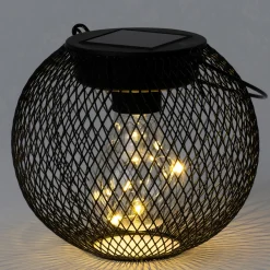 Intratuin lantaarn Jun zwart D 14 H 14 cm