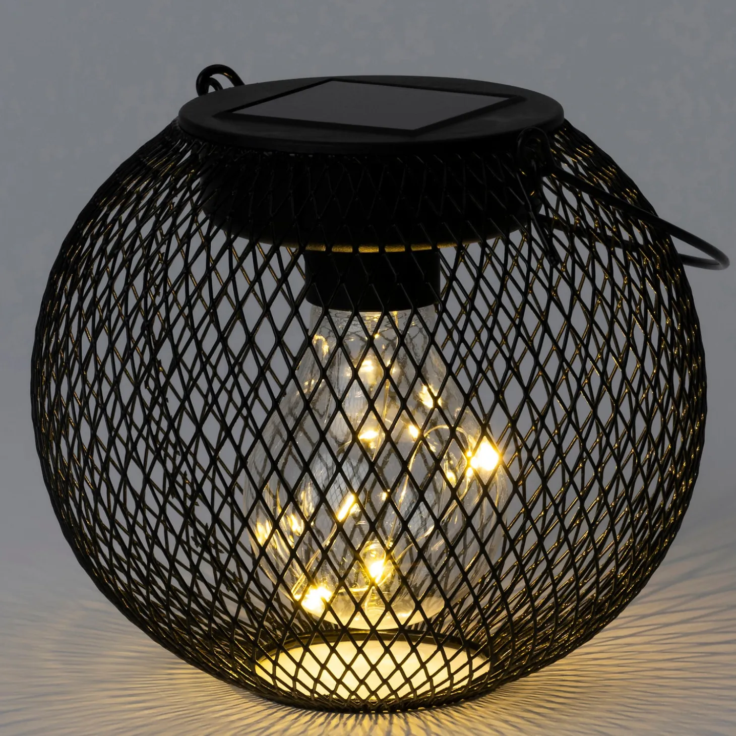 Intratuin lantaarn Jun zwart D 14 H 14 cm