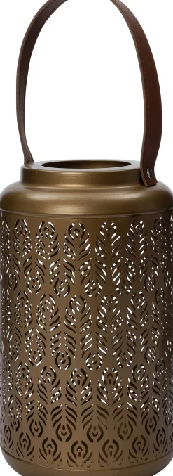 Intratuin lantaarn Lanta goud 15 x 15 x 26 cm