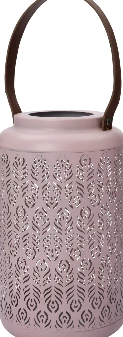 Intratuin lantaarn Lanta roze 15 x 15 x 26 cm