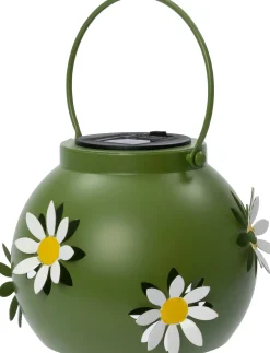 Intratuin lantaarn met bloemen groen D 15 H 12 cm