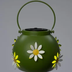 Intratuin lantaarn met bloemen groen D 15 H 12 cm