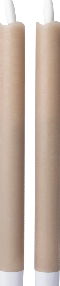 Intratuin LED dinerkaars Sion taupe D 2,2 H 25 cm 2 stuks