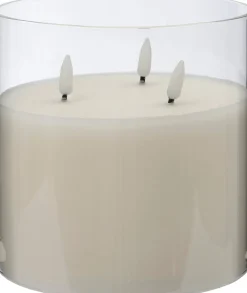 Intratuin LED kaars in glas Apollo transparant D 15 H 15 cm