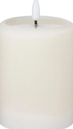 Intratuin LED stompkaars Stripe crème D 7,5 H 10 cm