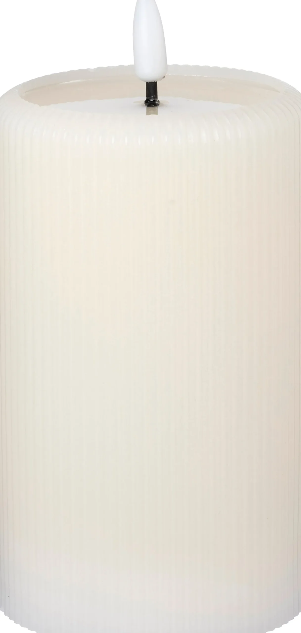 Intratuin LED stompkaars Stripe crème D 7,5 H 12,5 cm