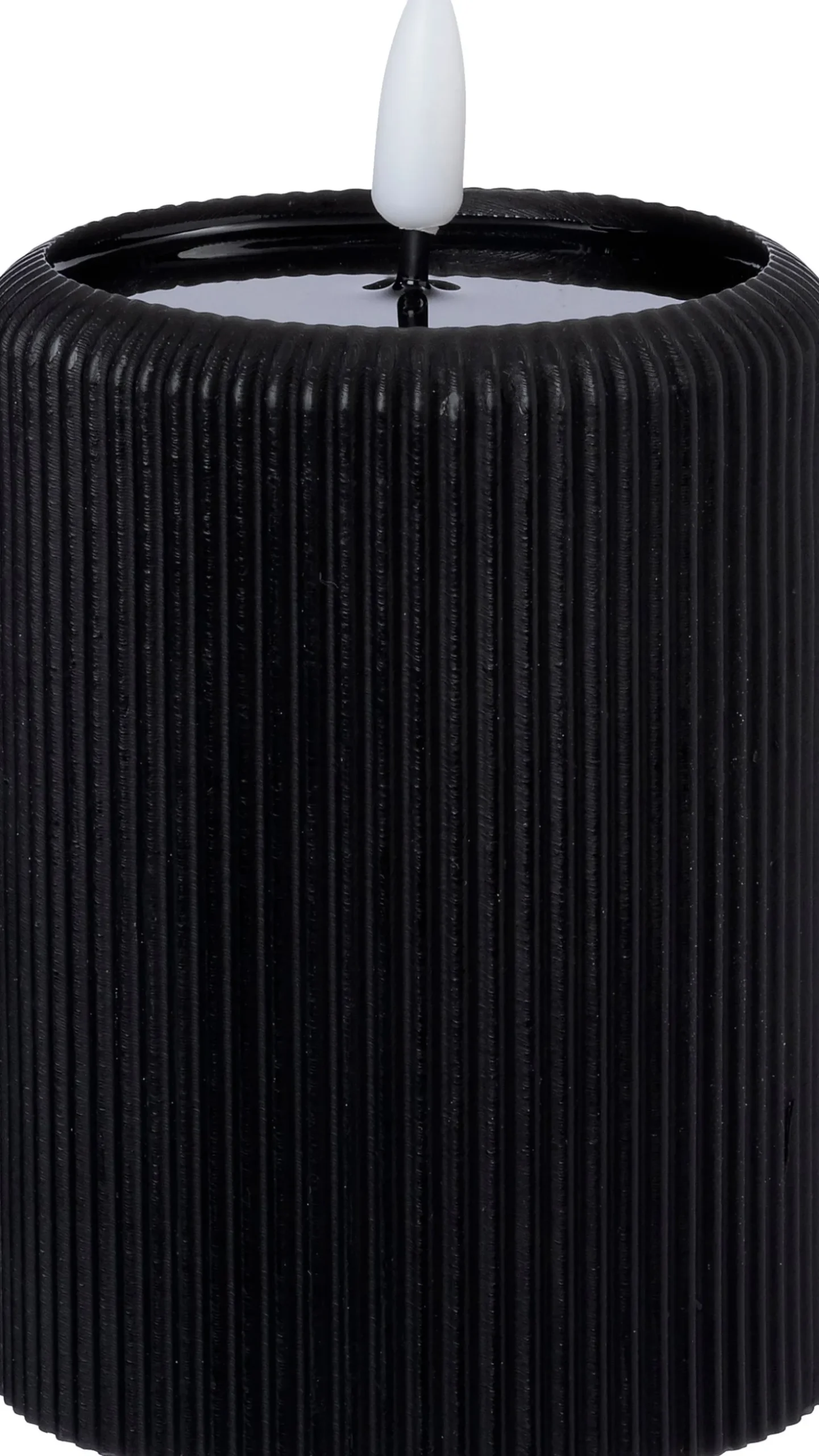 Intratuin LED stompkaars Stripe zwart D 7,5 H 10 cm