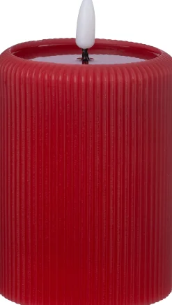 Intratuin LED stompkaars Stripe rood D 7,5 H 10 cm