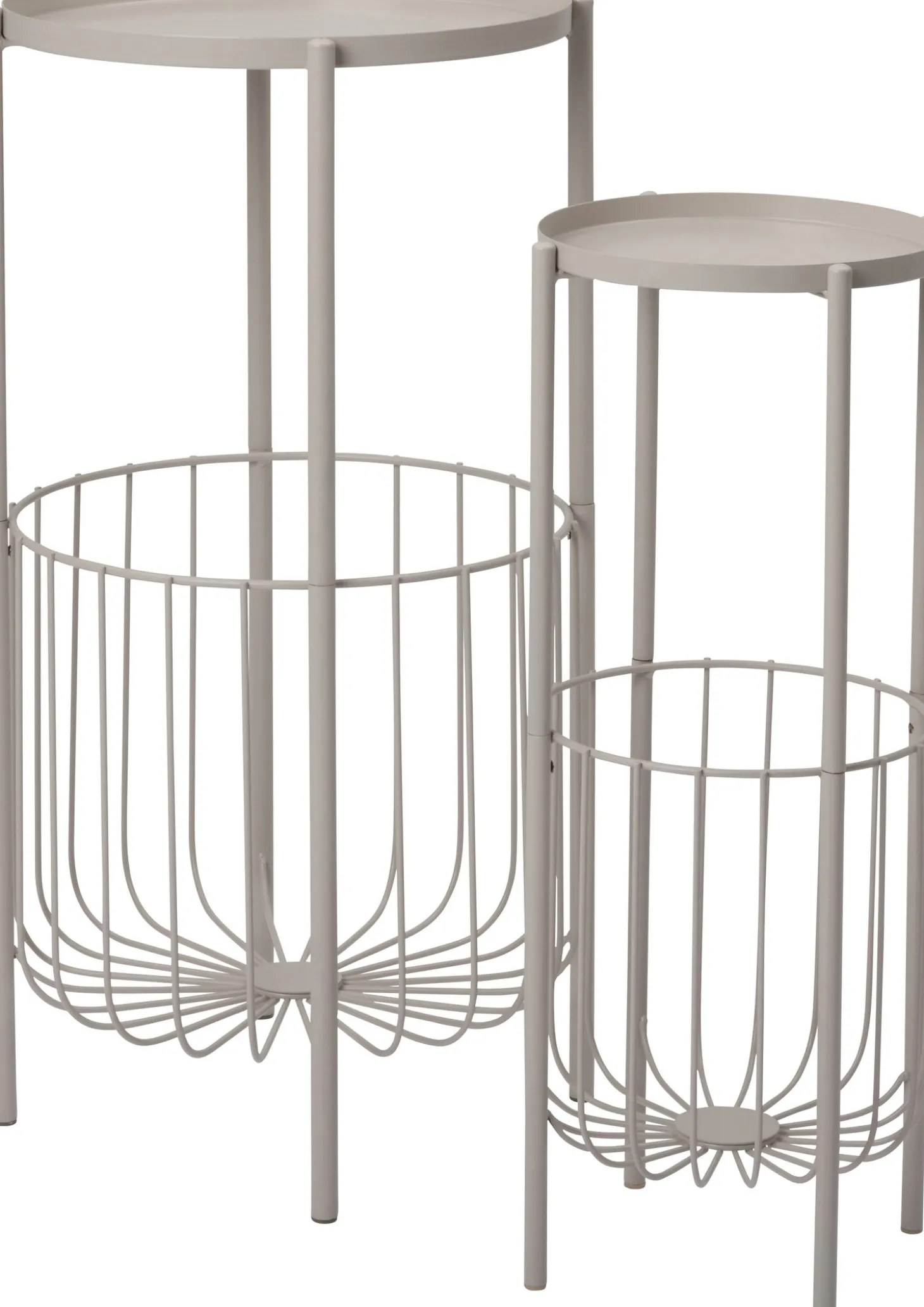 Intratuin Lia bijzettafel wit D 38 H 70 cm