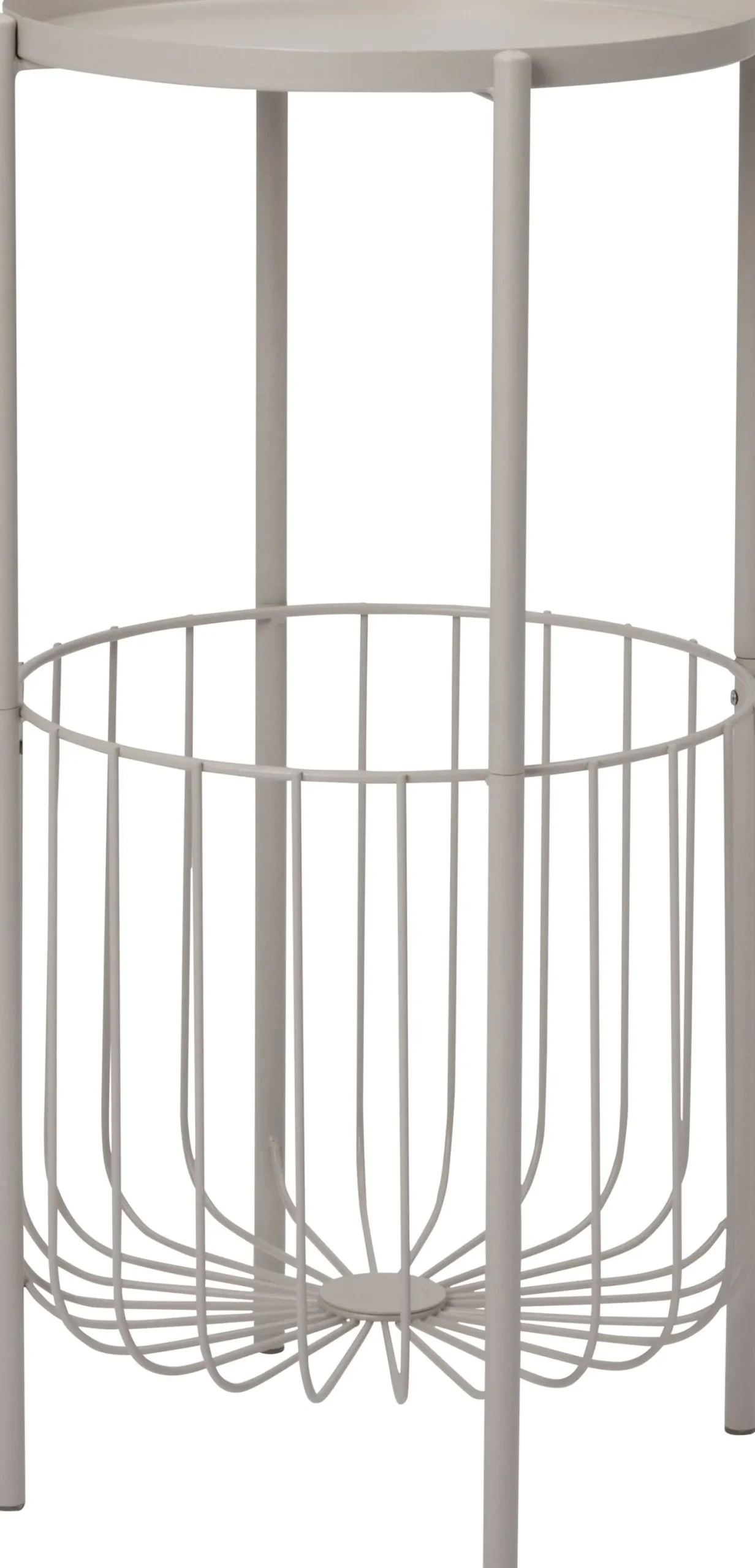 Intratuin Lia bijzettafel wit D 38 H 70 cm
