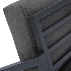 Intratuin loungebank chaise longue links Milo zwart