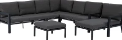 Intratuin loungebank middenstuk Milo zwart