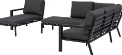 Intratuin loungebank middenstuk Milo zwart