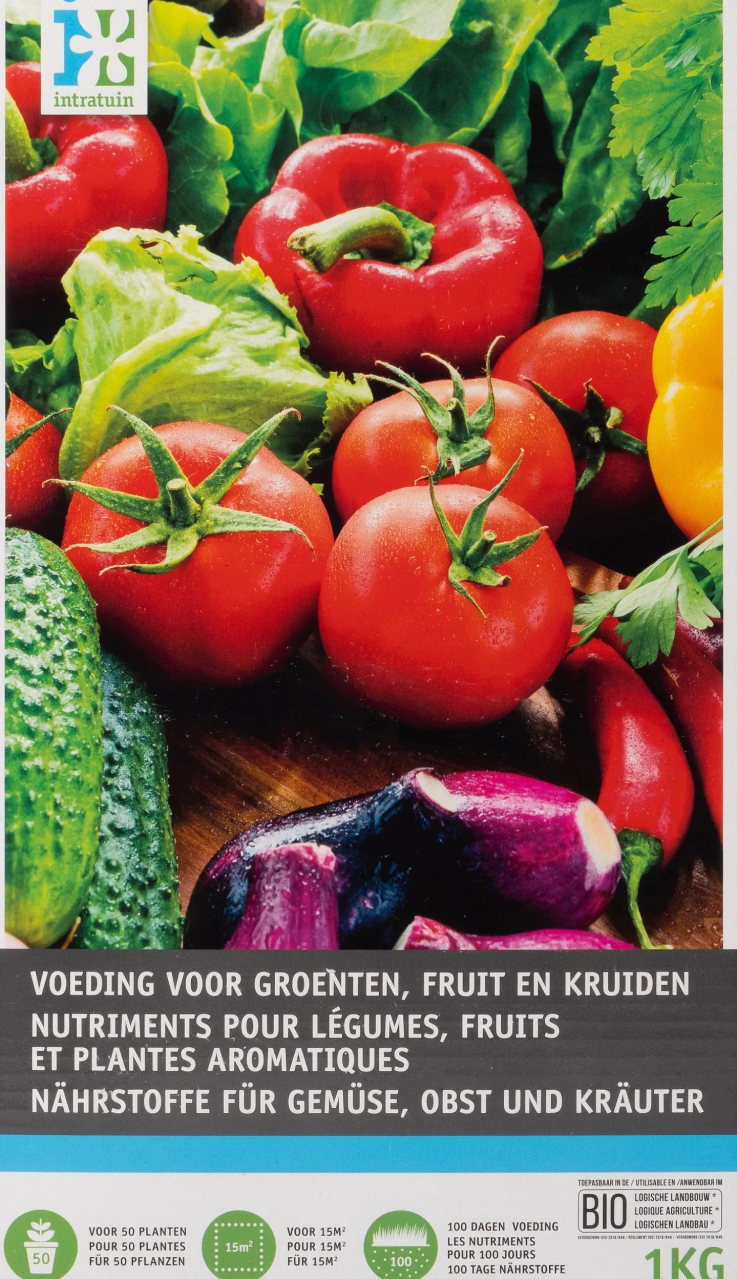 intratuin moestuin en kruidenvoeding Bio 1 kg