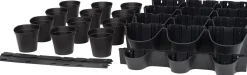 Intratuin muur bloempot Cascade antraciet 67 x 17,7 x 57 cm