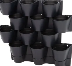 Intratuin muur bloempot Cascade antraciet 67 x 17,7 x 57 cm