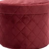 Intratuin opbergdoos Yun rood D 18 H 14 cm